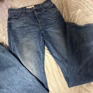 Mother High Waisted Weekender Slice Heel Jeans